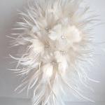 Feather Flower Bridal Bouqu..